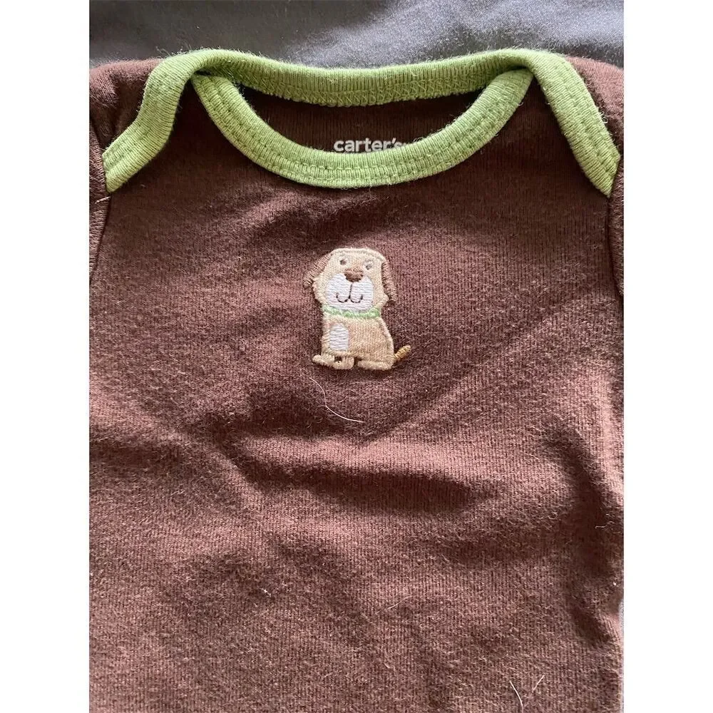 Carter's Brown and Green Bodysuit